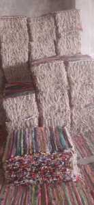 Alfombra de Trapo de Algodón Reciclado Multicolor Tejida a Mano, Tapete Chindi, Artesanía India Sostenible, Alfombra a Rayas al por Mayor para Decoración del Hogar - Product Image 5