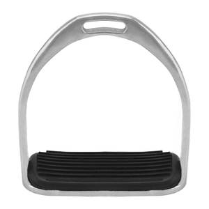 Estribos para montar a caballo, 1 par de estribos de seguridad ingleses de acero inoxidable para jinetes ecuestres, diseño de sillín de manguera - Product Image 2