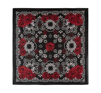 Promotion en gros : Bandana carré sport en coton 100% avec motif à pois dessiné à la main, logo personnalisé, collection printemps - Design personnalisable