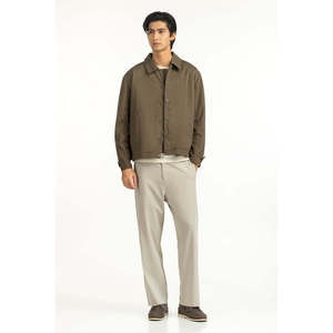 Vestes décontractées en cuir véritable à col montant, design réversible, taille XS, finition enduite pour l'automne, coupe classique MN-JKT-WS25-043 - Product Image 6