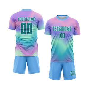 Uniforme de Fútbol Sublimado Personalizado de Verano, 100% Poliéster, Pedidos al por Mayor, Directo de Fábrica, Impresión de Marca, Servicio OEM, Exportación - Product Image 1