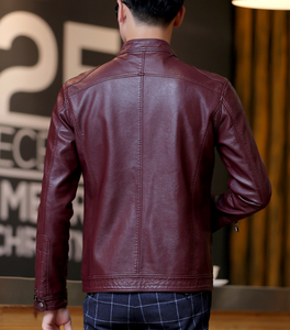 Vestes en cuir véritable entièrement personnalisées pour hommes fabriquées à Sialkot, au Pakistan, bon marché et bon marché - Product Image 6