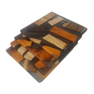 Posavasos de nuevo diseño, posavasos funcionales de resina epoxi y madera para tazas de té, vajilla pagada, superventas, posavasos para el hogar y la cocina - Product Image 5
