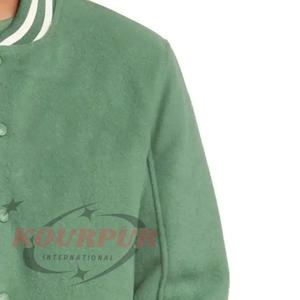 Chaquetas de Hombre al por Mayor, Nueva Llegada, Chaquetas Bomber Letterman para Hombre, Chaqueta Universitaria Verde - Product Image 5