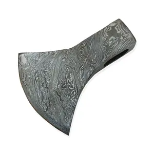 Mão forjado damasco aço funcional tomahawk, machado, acampamento, caça ao ar livre, cabeça forjada, machado