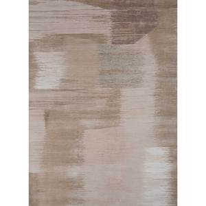 Alfombra Kavi Ivory de Lana y Seda de Bambú Anudada a Mano, Colección Afterglow, Abstracta, 10 mm, Rectangular, Hecha a Mano, para el Hogar, Pasillo, Eskm-07 - Product Image 1