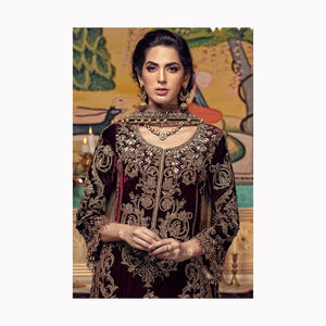 ชุดเดรสผ้าคอตตอนผ้าไหมแบบดั้งเดิมชุดแฟนซีที่มีชื่อเสียงชุดเดรส shalwar kameez - Product Image 3