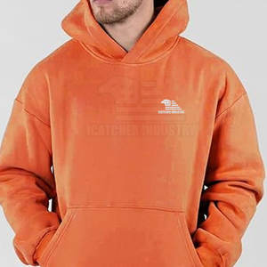 2025 léger coton fait hommes sweats à capuche fabricants d'usine coton Polyester hommes sweats à capuche à vendre - Product Image 2