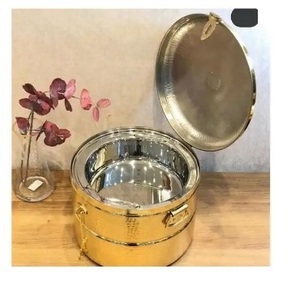 Ensemble de plats de service de chef en cuivre chauffe-plats pour buffet d'hôtel Autres fournitures d'hôtel pour servir et réchauffer les aliments - Product Image 1