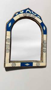 Traditional Handmade Bone Inlay Wall <b>Mirror</b> Frame, Elegant <b>Mosaic</b> Pattern Wooden <b>Mirror</b> for Home, Hotel, Resort & Villa Décor - Product Image 6