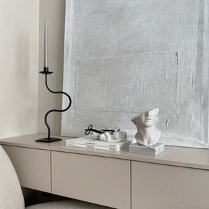 EW-portavelas de hierro forjado para decoración del hogar, portavelas de buena calidad para Decoración de mesa de boda, hotel y restaurante - Product Image 6