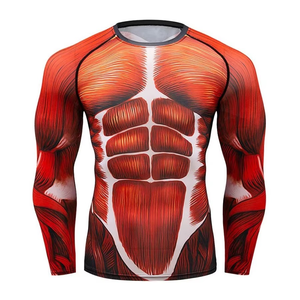 Nouveauté 2026 : Rashguard Homme Imprimé Numérique Lourd, Logo Personnalisé, Entraînement Arts Martiaux Jiu Jitsu BJJ, Spandex/Polyester, Séchage Rapide - Product Image 4