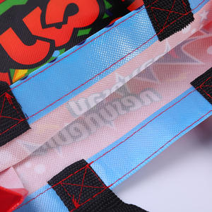 Bolsas de compras promocionales personalizadas de alta calidad, impermeables, con acabado mate sólido, no tejidas, tamaño mediano A3, serigrafía impresa - Product Image 4