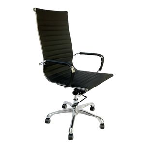 Chaise de bureau pivotante à dossier haut MFMB03, revêtement en similicuir, réglable en hauteur avec appui-tête ajustable, pour la maison, l'atelier, l'hôpital, l'hôtel - Product Image 1