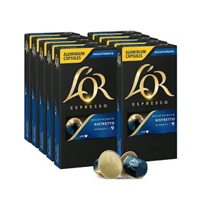 Cápsulas Auténticas L'OR Decaffeinato Lungo Profondo, 10 Unidades, de los Mejores Granos de Café, MOQ Bajo para Vendedores Online y Minoristas - Product Image 1