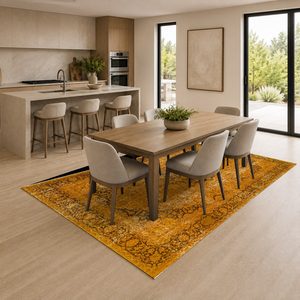 <b>RUGS</b> DEPOT LXDP-0959 Wholesale Red <b>Burgundy</b> Traditional Oriental Digital Printed Machine Washable Chenille Area <b>Rug</b> Non Slip - Product Image 4