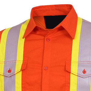 Taux raisonnable hommes Hi VIs chemise de sécurité dernier style anti-rides meilleurs trucs hommes Hi VIs chemise de sécurité avec entièrement personnalisé - Product Image 4
