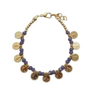 Bracelet Macramé Oeil Grec Édition 2023 avec Accents Métalliques - Product Image 2