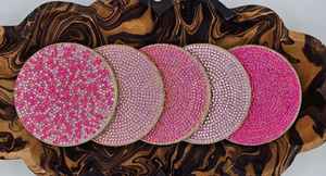 Dessous de verre en noyer Ensembles de dessous de verre en bois de noyer-Qualité supérieure - Product Image 2