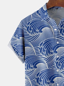 เสื้อฮาวายแขนสั้นพิมพ์ลาย3D สำหรับผู้ชายเสื้อฮาวายผ้าโพลีเอสเตอร์สำหรับฤดูร้อน - Product Image 3