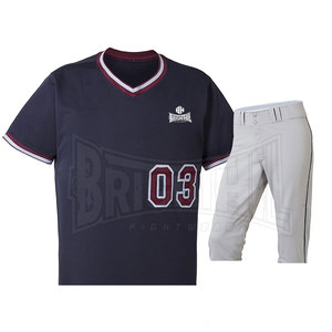 Uniforme de baseball de qualité supérieure uniforme de baseball à séchage rapide pour hommes uniforme d'équipe de baseball à manches courtes - Product Image 4