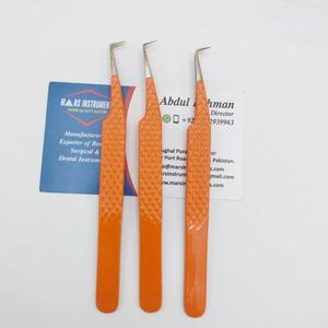 Pince à épiler professionnelle à 90 degrés durable durable outil de cils professionnel en acier inoxydable de haute qualité - Product Image 1