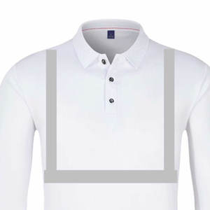 Polo de travail haute visibilité pour hommes, vêtements de travail, chemise 100% polyester, polo de sécurité réfléchissant, t-shirt en gros, logo personnalisé en polyester - Product Image 5