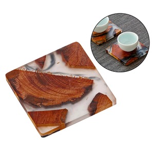 Best Quality Resin Infused Wooden Coasters Stylish and <b>Practical</b> Tabletop Accessories Ideal for Home Decor and Export Purpose - Product Image 5