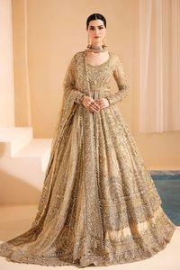 HERMOSO DISEÑADOR de INDIO/PAKISTANI HEAVY BRIDAL ANARKALI CON VESTIDO LEHENGA Adornado CON CUENTAS DE CRISTAL, PIEDRA, DABKA - Product Image 2