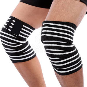 Material duradero hecho en Pakistán, envoltura de rodilla, venta al por mayor, precio bajo, entrenamiento de compresión, levantamiento de pesas, envoltura de rodilla - Product Image 1