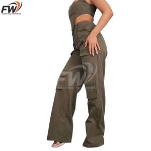 Pantalon cargo personnalisé, style populaire, taille haute, respirant, en coton, pour homme - Product Image 6