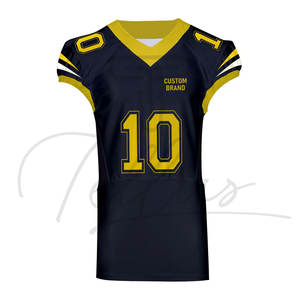 Uniformes de Fútbol Americano Personalizados al por Mayor, de Alta Calidad, Transpirables, de Manga Corta, Estampados, Tallas Grandes - Product Image 3