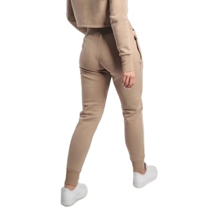 Jogging décontracté pour femme à taille haute, coupe droite, en coton extensible avec poches - Product Image 5