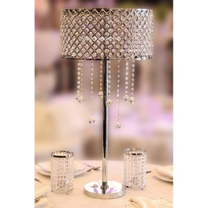 Candelabro de mesa colgante de cristal decorativo de boda de lujo, centros de mesa para decoración de fiestas y eventos, soporte de flores de mesa - Product Image 4