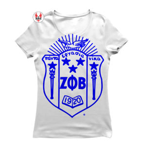 ผู้ผลิตเสื้อยืด Zeta Phi Beta แบบกำหนดเอง ขายส่งเสื้อยืดเปล่าพร้อมคำภาษากรีกสำหรับการปรับแต่ง การพิมพ์เสื้อยืดแบบส่วนตัว - Product Image 2
