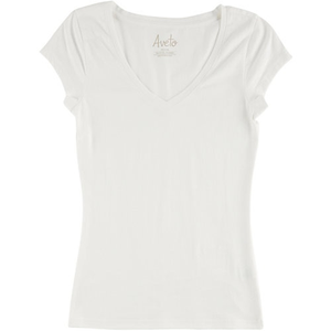 Maglietta Casual con Scollo a V per Ragazzi Aveto, in Maglia Morbida Elasticizzata, Colore Bianco, Taglia Piccola - Product Image 1