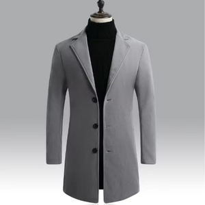 Abrigo de Gabardina Elegante para Hombre, Abrigo Largo Informal, Chaqueta de Invierno a la Moda - Product Image 3