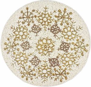 แผ่นรองจานลูกปัดทำมือ ออกแบบเองได้ สีตามสั่ง เป็นมิตรกับสิ่งแวดล้อม ทนทาน สไตล์วินเทจ ใช้สำหรับงานแต่งงาน บ้าน โรงแรม งานเลี้ยง - Product Image 3