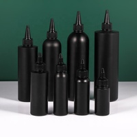 Bouteille d'huile d'olive en HDPE de 500 ml de couleur verte personnalisée de qualité alimentaire, bouteille de sauce ketchup à presser avec bouchon torsadé, bouteille d'huile capillaire avec buse