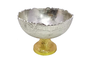 Bol à salade et à fruits en aluminium gaufré fait à la main couleur personnalisable cuisine de table allant au lave-vaisselle caractéristique jetable - Product Image 3