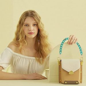 Cadena de eslabones de resina versátil para amantes de las manualidades que disfrutan de diseños modernos. Cadena de eslabones de resina estilo hecho a mano para joyería creativa. - Product Image 4