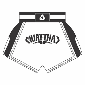 Short thaïlandais de qualité supérieure avec logo personnalisé Short pour homme de muay-thaï personnalisé de kickboxing pour adulte - Product Image 3