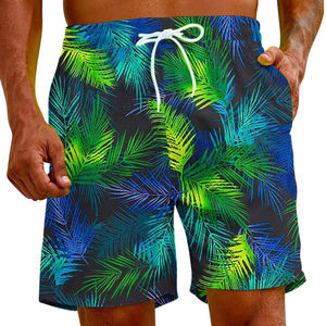 Short de bain d'été écologique pour hommes de style High Street Sublimation anti-rides imprimé - Product Image 1