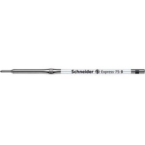 Schneider Express 75 <b>Ballpoint</b> <b>Pen</b> Refill 0.6mm B Black Document-Proof Pack of 10 - Product Image 1