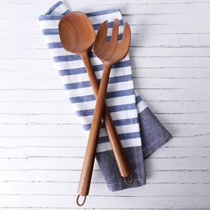 ช้อนและส้อมสำหรับสลัดไม้เซิร์ฟเวอร์ผสมสลัด - Product Image 4