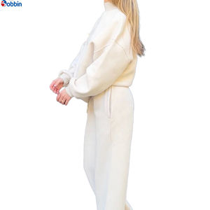 Conjunto Deportivo de Invierno para Mujer, de Alta Calidad, 350 g/m², con Logotipo Personalizado, Sudadera con Capucha y Pantalones Largos, Ropa Urbana para la Temporada - Product Image 6