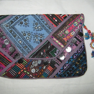 Handmade Bohemian <b>Fold</b> <b>over</b> Sling Bag in Patchwork Tribal Boho Hippie Style Women's <b>Purse</b> Wholesale Lot Banjara Clutch Bags - Product Image 1
