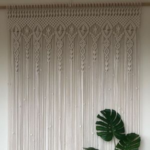 Rideau mural en macramé bohème fait main, rideau de mariage pour salon, pour restaurants - Product Image 1