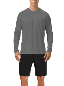 Encuentra camisetas similares de alta calidad para hombre, de manga larga, sin cuello, con botones, con logotipo personalizado, ligeras - Product Image 3