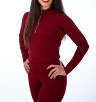 Vêtements équestres à manches longues pour femmes, couches de Base pour l'hiver, équitation, couche de Base pour femmes